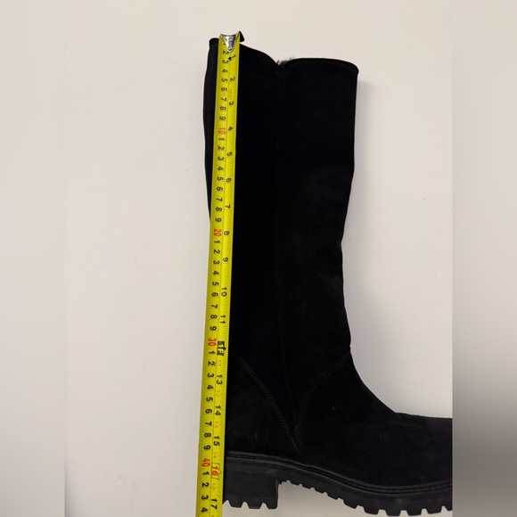 Barneys New York Long Suede + Shearling Boots (like new condition) - Picture 10 of 12